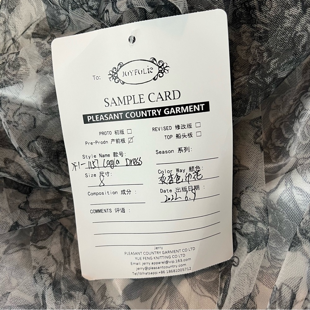 Joyfolie | Prairie Cottagecore Fairy Floral Layla Dress Grey Silver | 8 - Picture 10 of 11